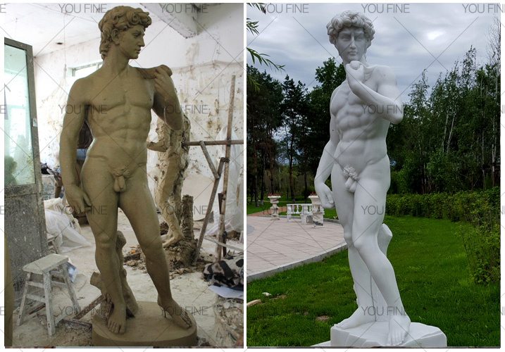 Famous life size art marble David Sculpture statue